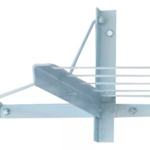 Varal Tecnovaral Retrátil De Parede 5m Cantoneira1x1/8 Branco